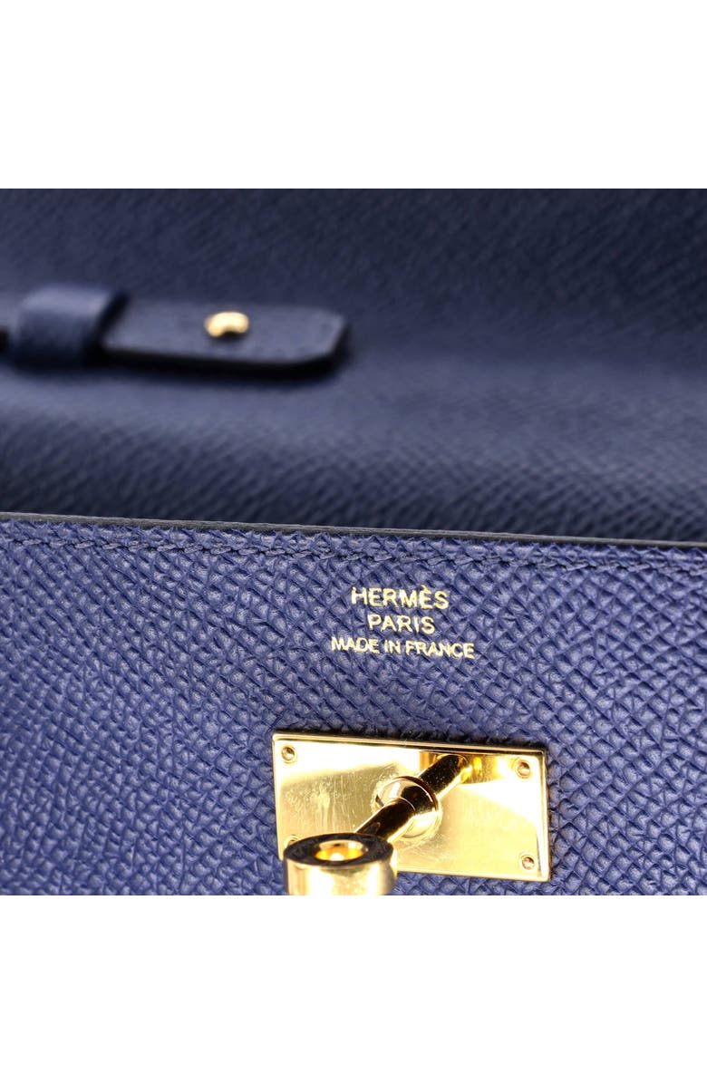 Pre-Owned Hermes Kelly To Go Wallet Epsom, Alternate, color, Bleu Saphir