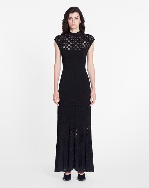 Lanvin Robe Longue Ajustee Pour Femme In Black