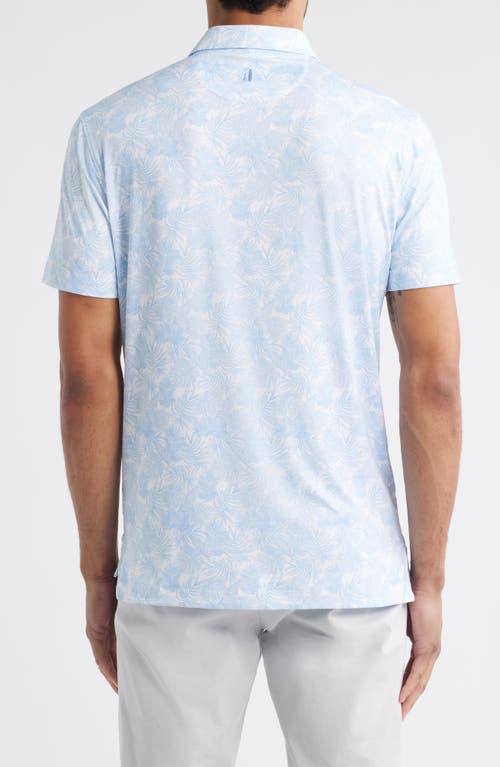 Johnnie-o Mana Leaf Print Featherweight Performance Polo
