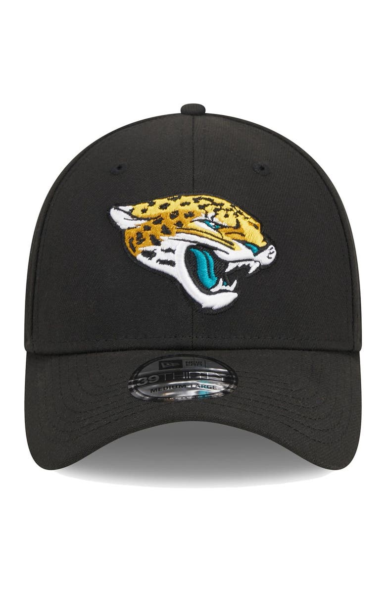 New Era Men's New Era Black Jacksonville Jaguars Main 39THIRTY Flex Hat, Alternate, color, Black