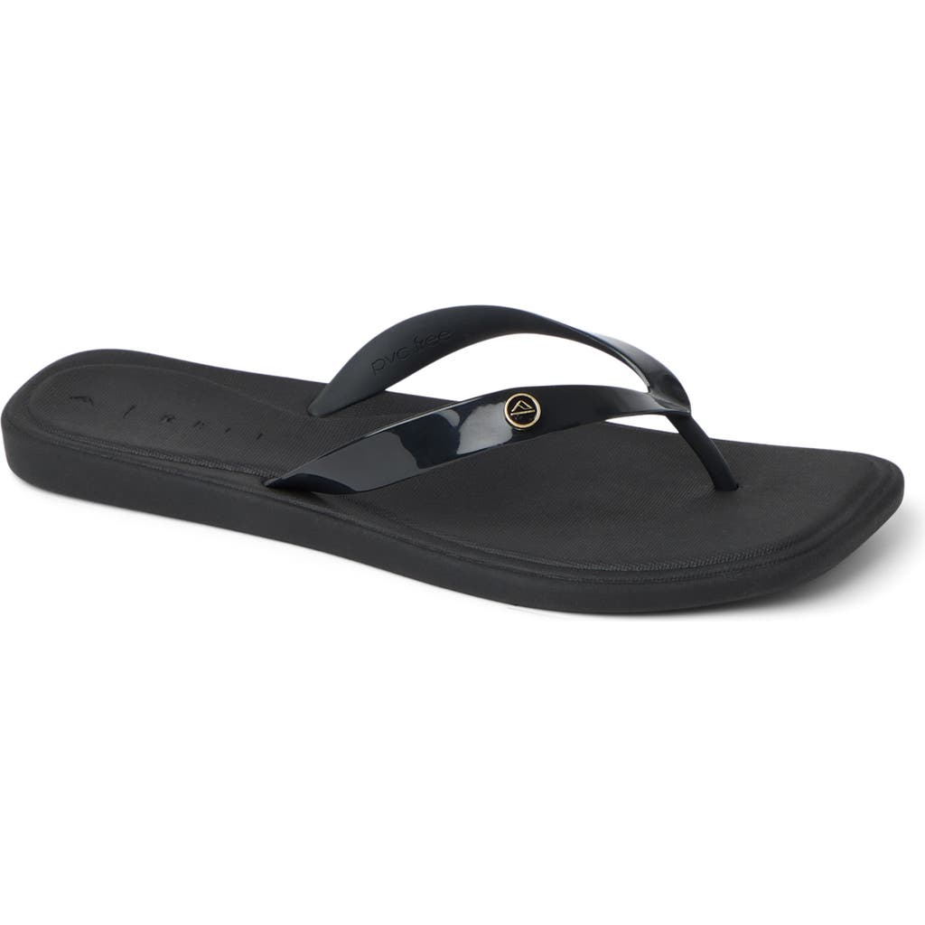 Reef Solaye Waterproof Flip Flop in Black at Nordstrom, Size 10