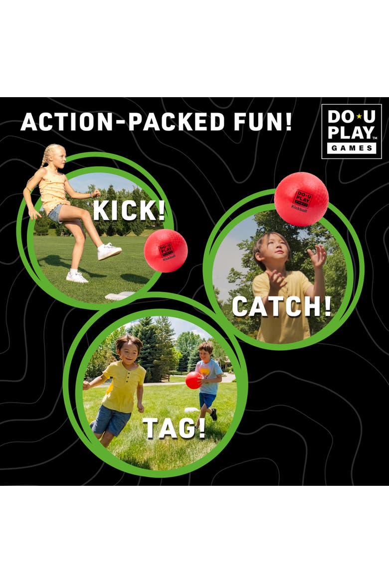 Ultimate Kickball Kit, Outdoor Game Set, 10 Inch Ball, Family Game, Alternate, color, Multicolored