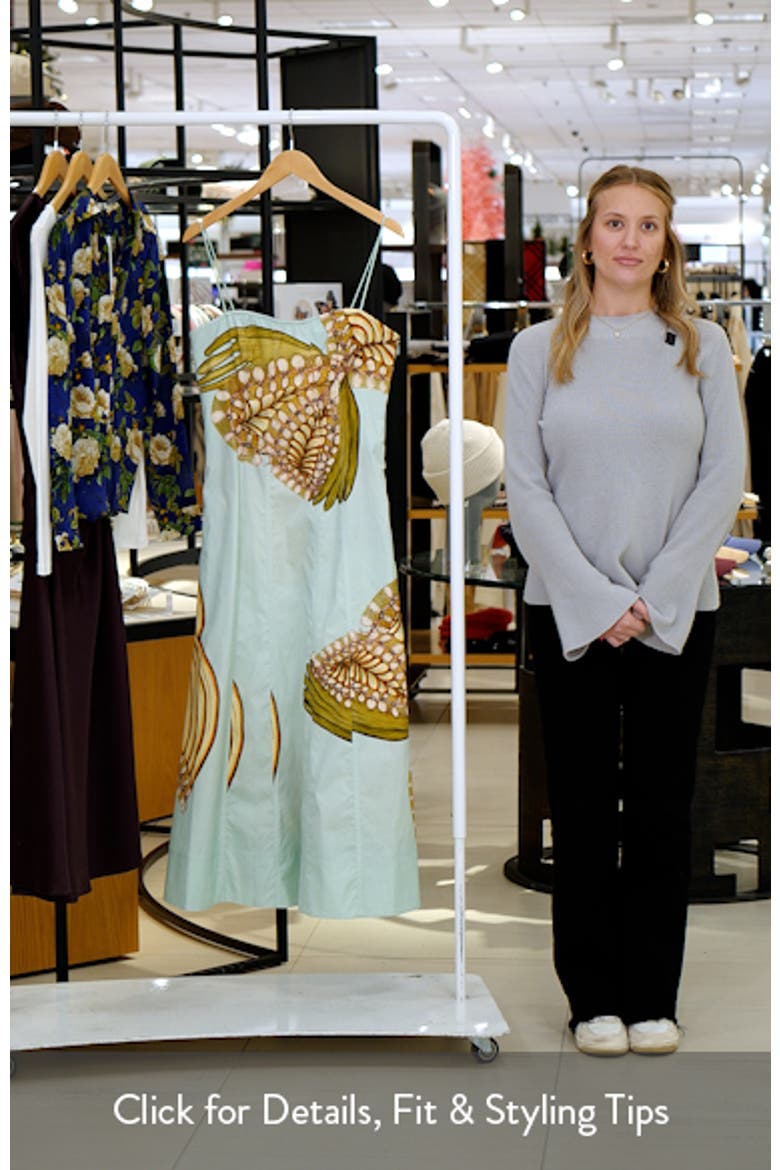 Vesela Botanical Print Midi Dress video