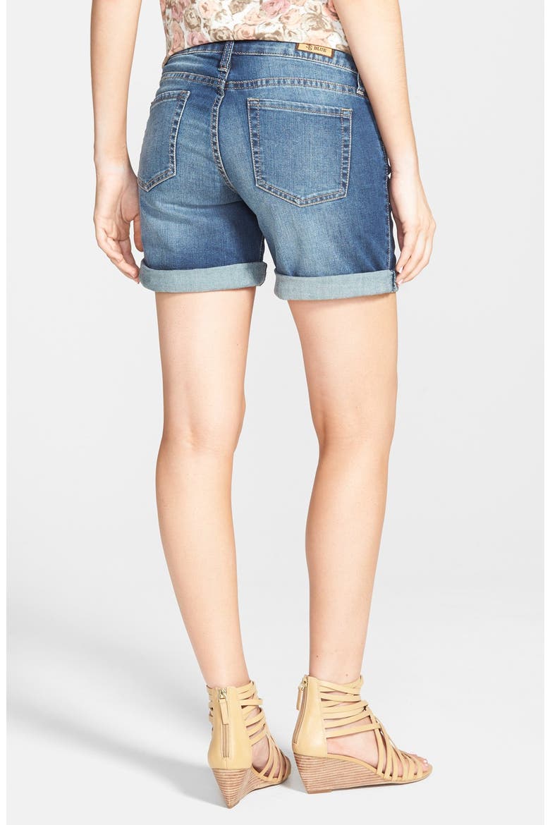 Denim Boyfriend Shorts, Alternate, color, MEDIUM WASH