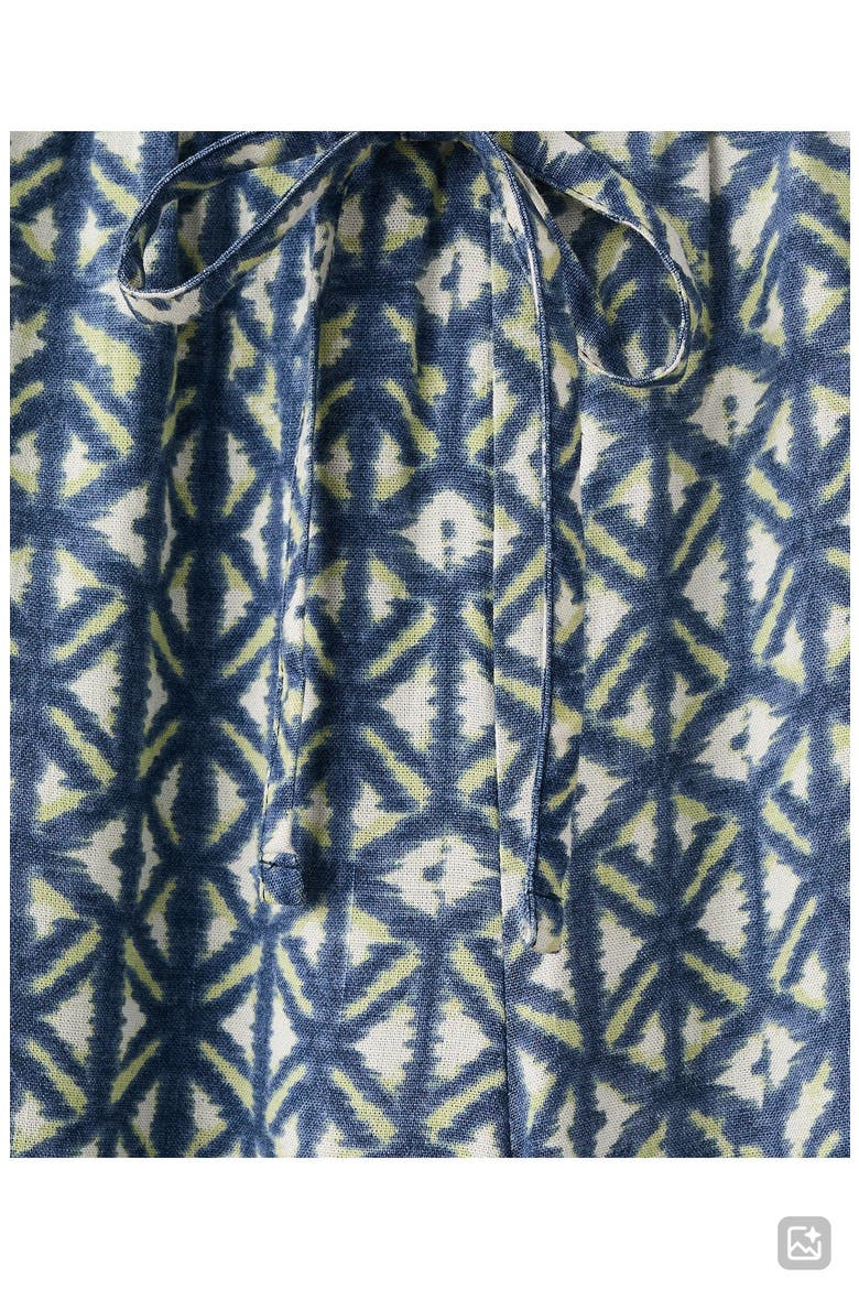 Geo Print Wide Leg Pants, Alternate, color, NAVY