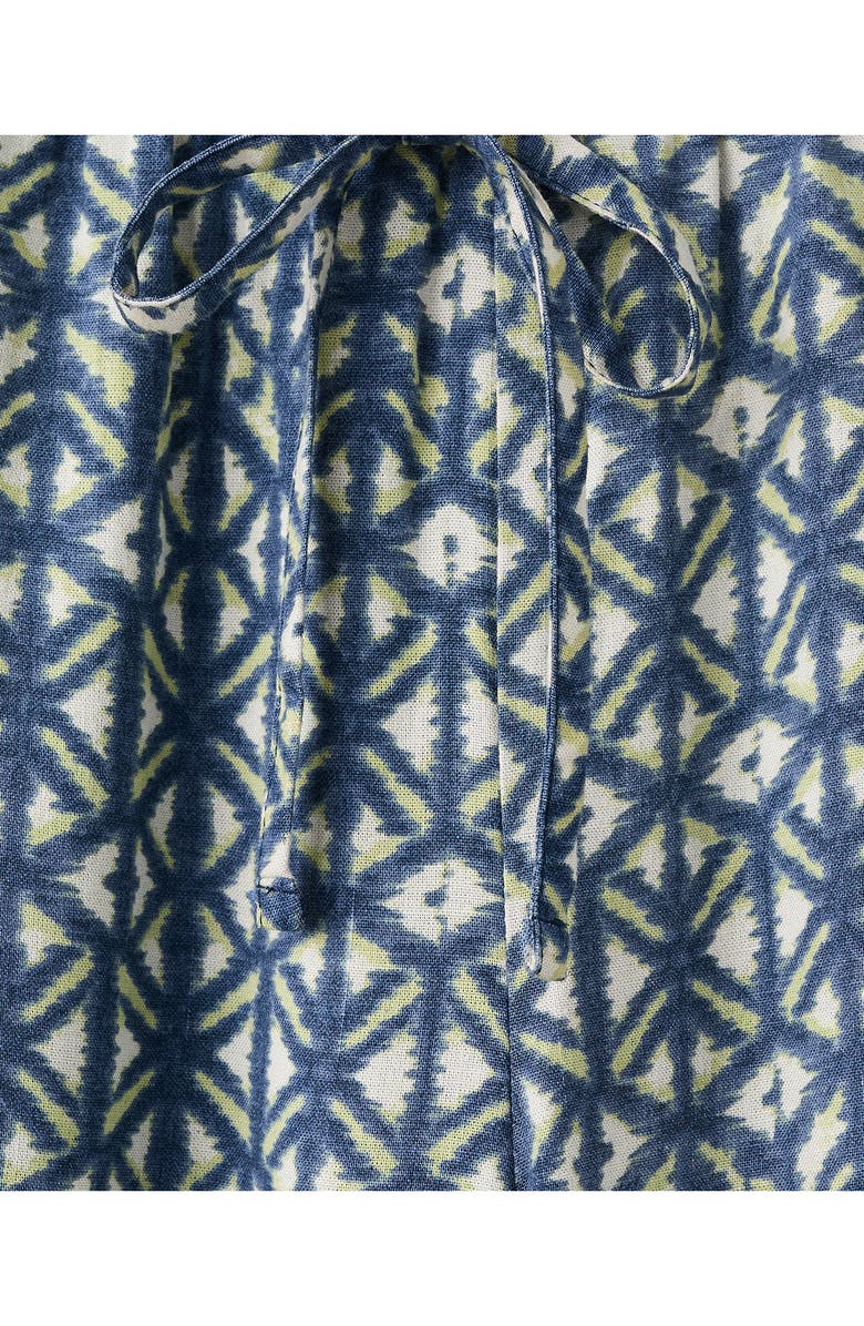 MANGO TEEN Geo Print Wide Leg Pants, Alternate, color, Navy