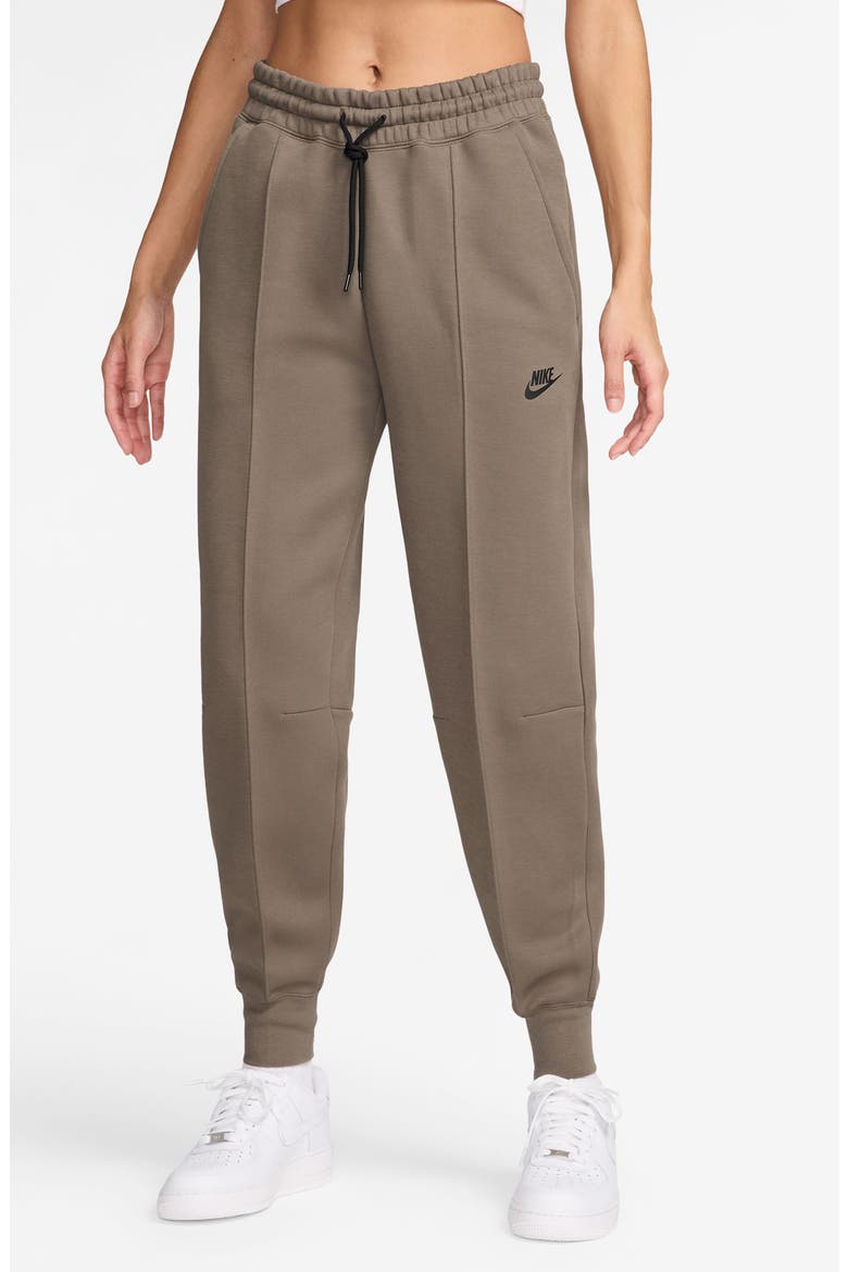 Sportswear Tech Fleece Mid-Rise Joggers, Main, color, MINK BROWN/ BLACK
