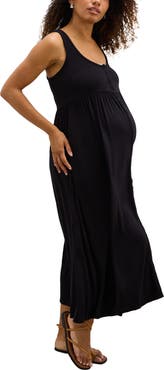 HATCH Collection The Softest Rib Nursing Tank Dress