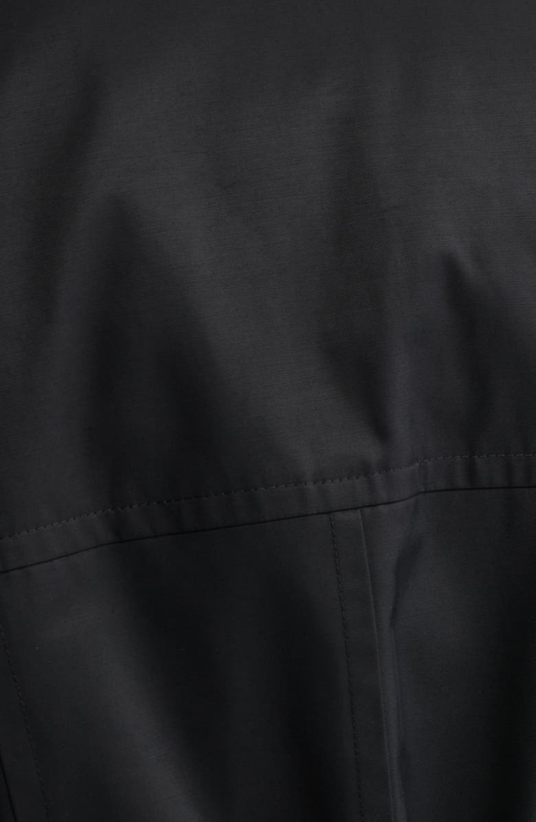 London Fog Double Breasted Hooded Trench Coat, Alternate, color, Black