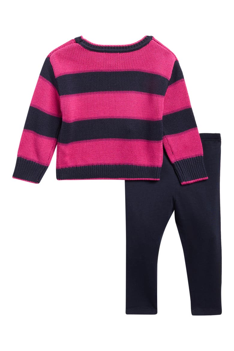 Celeste Stripe Sweater & Leggings Set, Alternate, color, INKWL/ ELTRC RSE