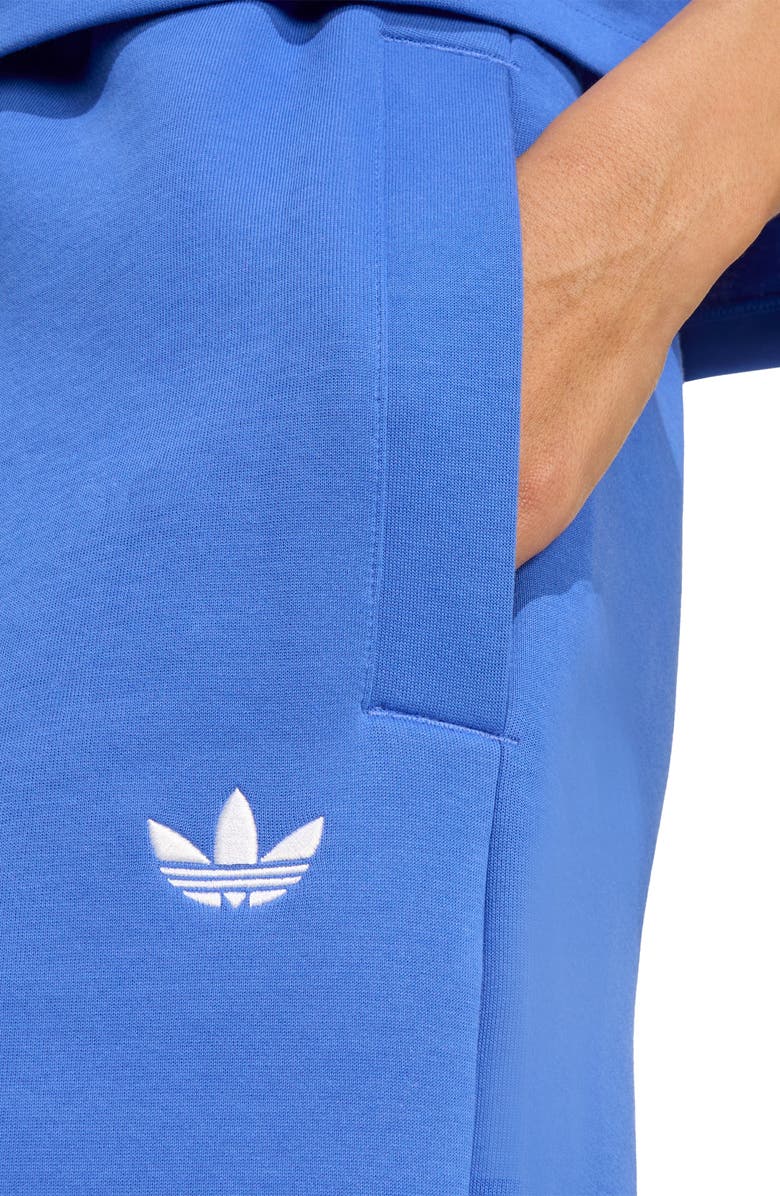 adidas Off Placed 3-Stripes Wide Leg Sweatpants, Alternate, color, Blue