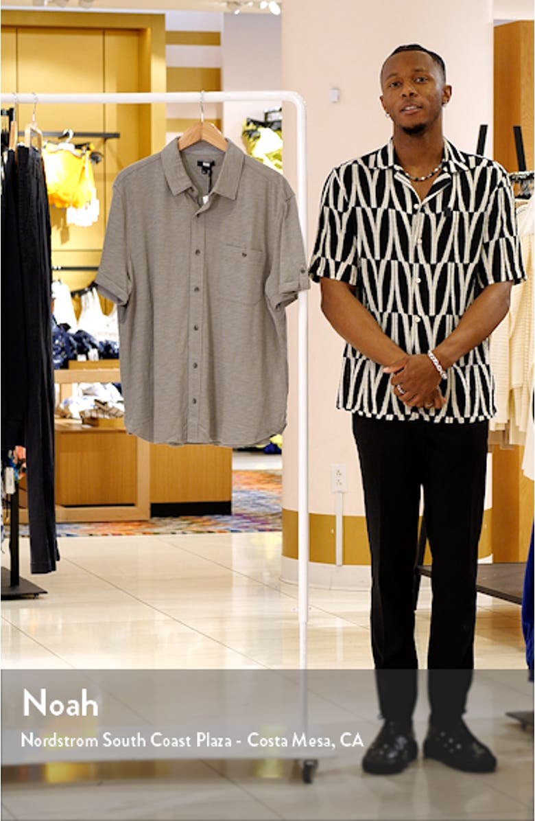 Brayden Knit Short Sleeve Button-Up Shirt, sales video thumbnail