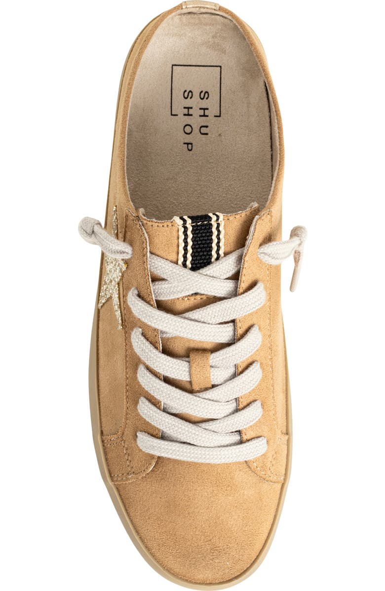 SHUSHOP Polka Sneaker Mule, Alternate, color, Beige Suede