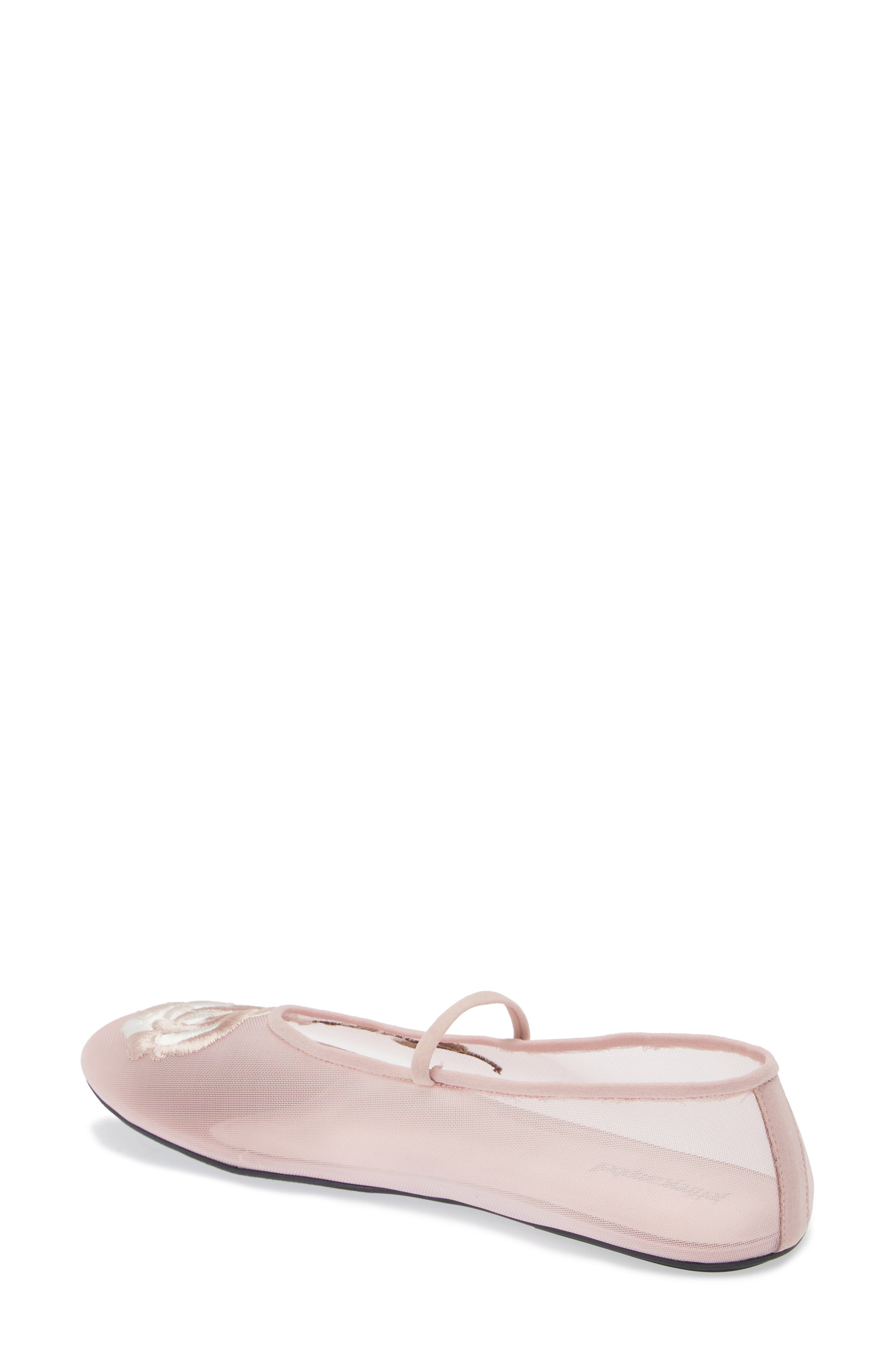 Swan Flower Mary Jane Flat, Alternate, color, PINK MULTI