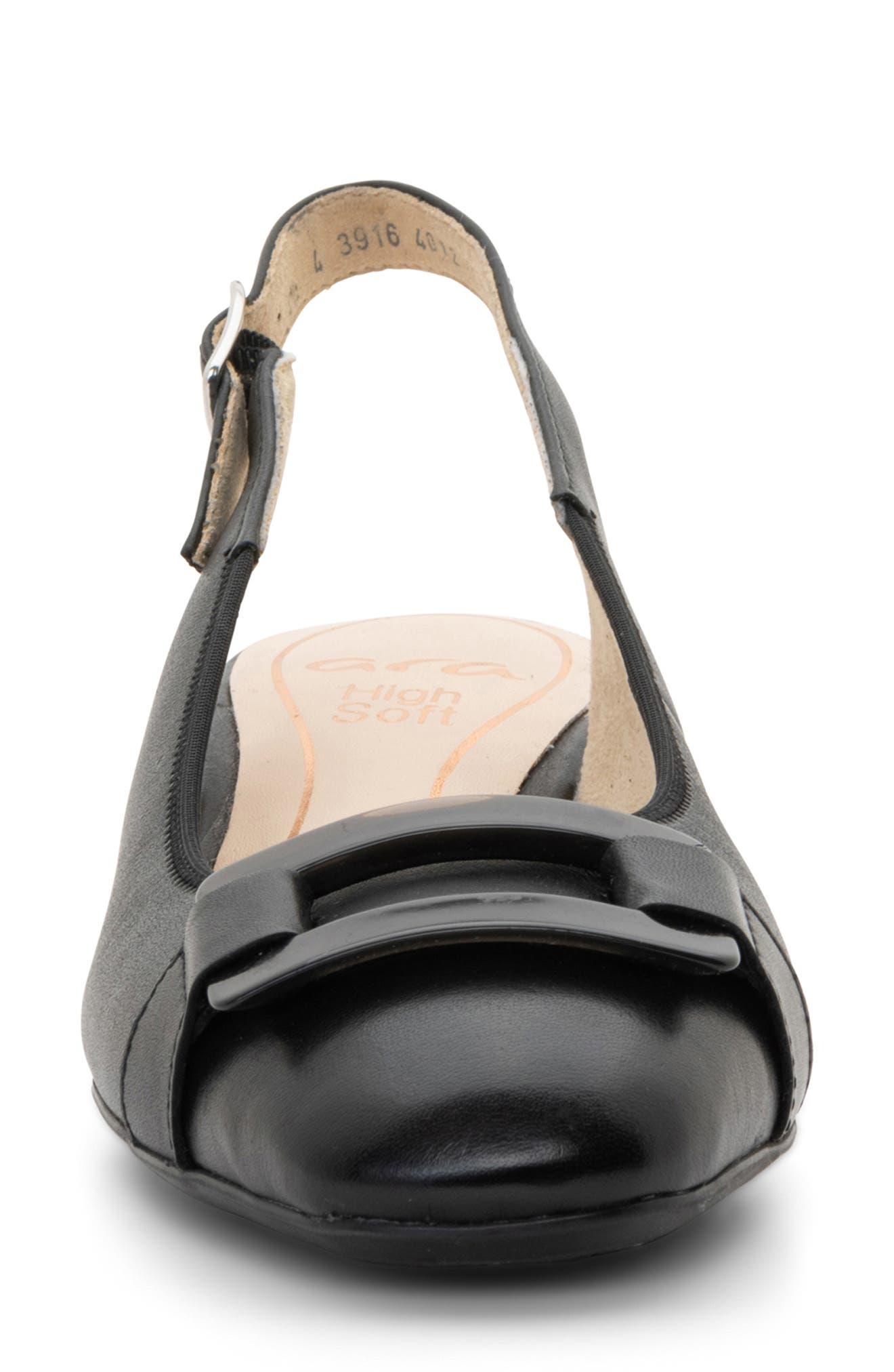 Gallant Leather Slingback Pump, Alternate, color, BLACK