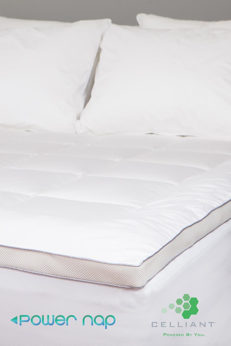 PowerNap Technology Mattress Pad - King, Alternate, color, WHITE