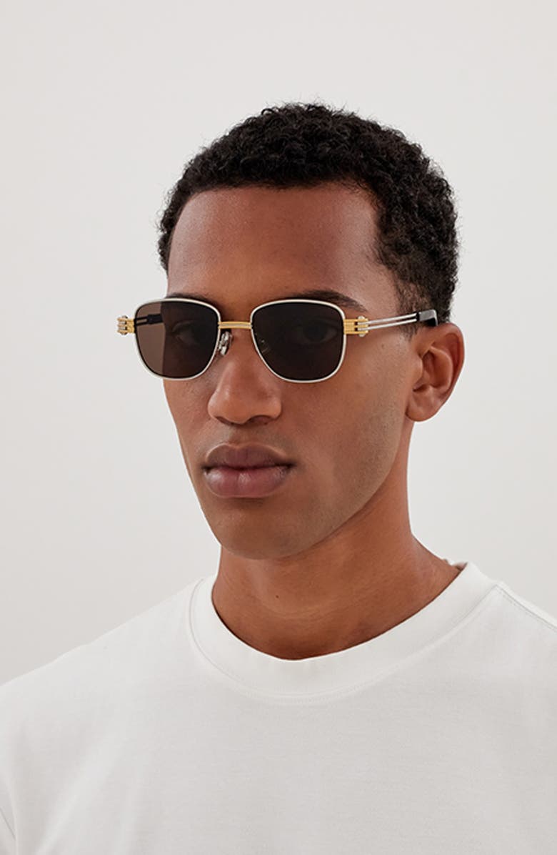 Bottega Veneta 51mm Square Sunglasses, Alternate, color,