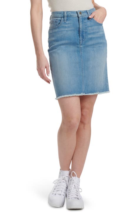 7 for all mankind shops denim skirt