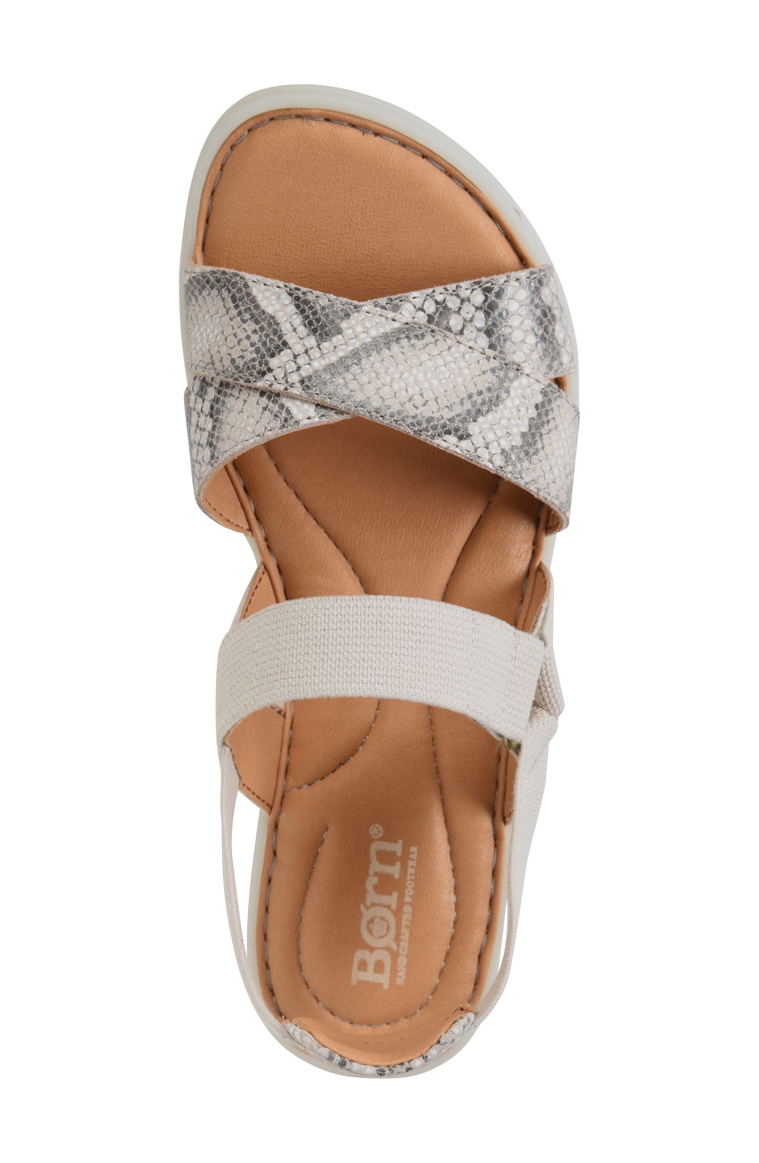 Springs Sandal, Alternate, color, WHITE SNAKE PRINT SUEDE