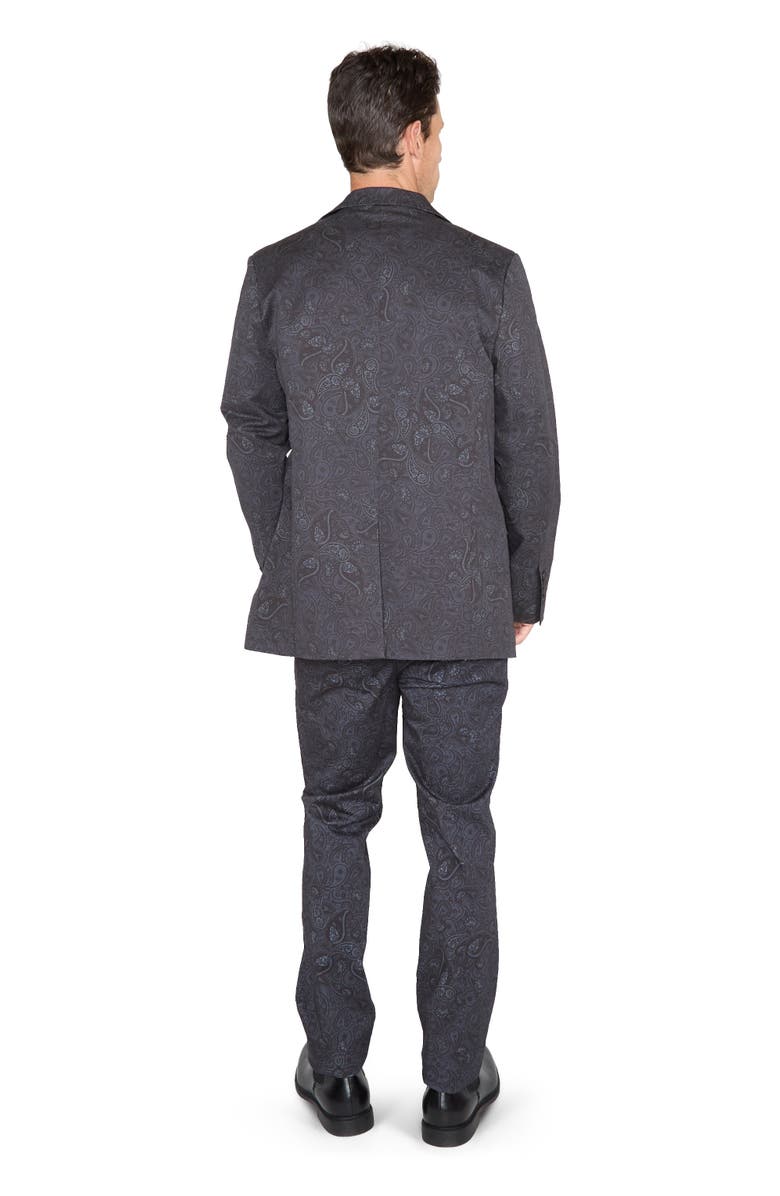 Lords of Harlech Hadrian Stretch Cotton Blazer, Alternate, color, Montgat Paisley Black
