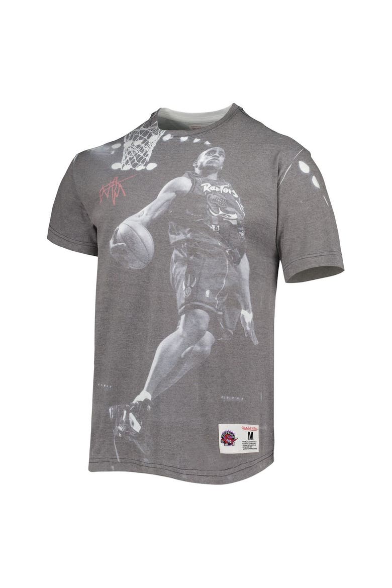 Men's Mitchell & Ness Vince Carter Heather Gray Toronto Raptors Above The Rim T-Shirt, Alternate, color, Gray