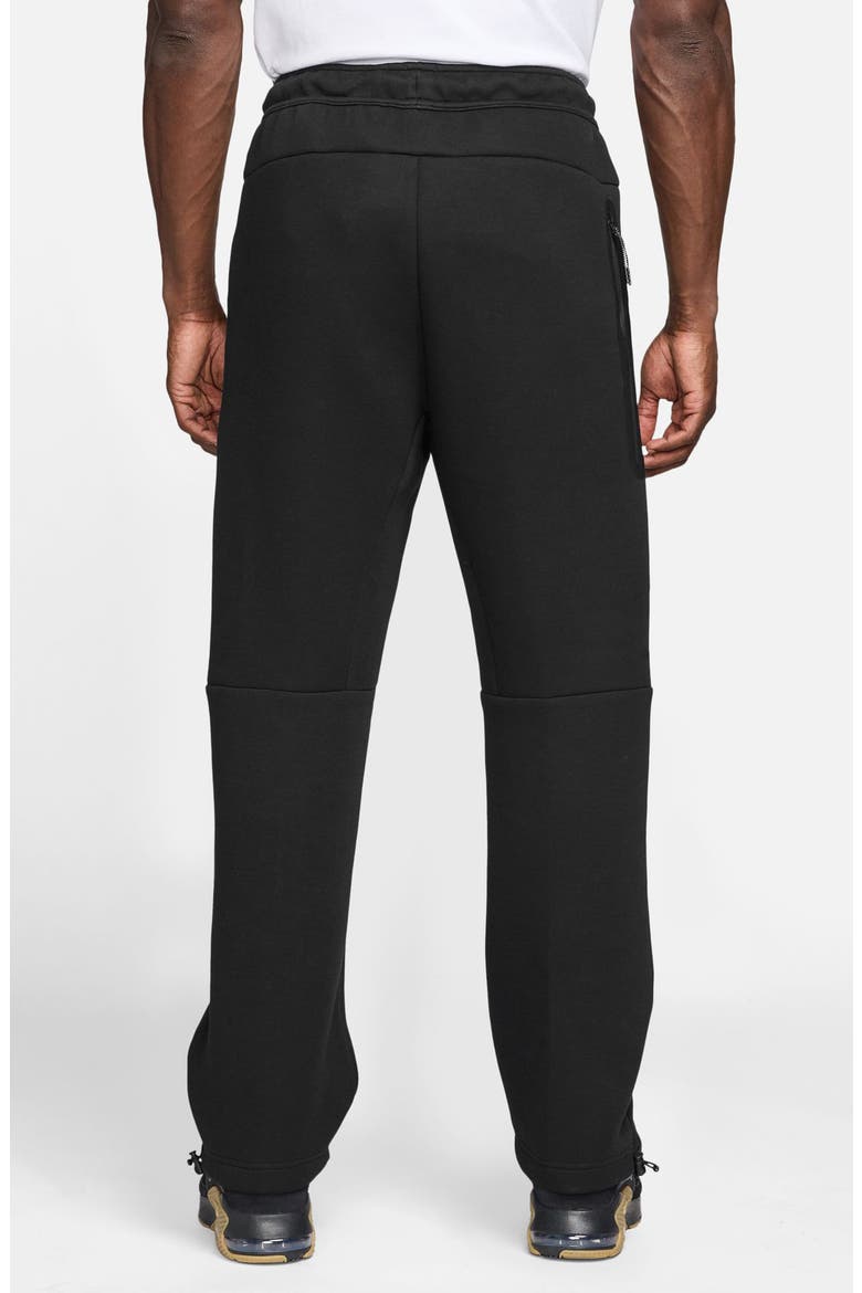Tech Fleece Open Hem Sweatpants, Alternate, color, BLACK