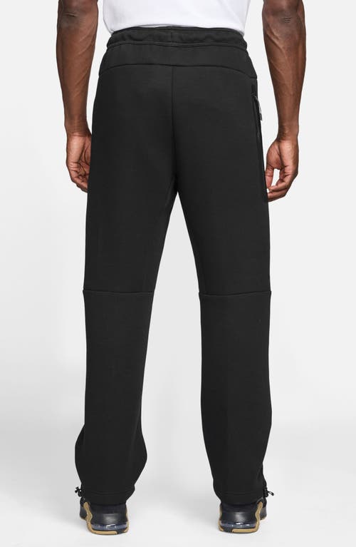Nike Tech Fleece Open Hem Sweatpants In Black