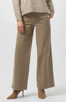 Wide Leg Pull-On Pants