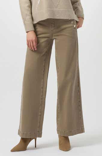 Wide Leg Pull-On Pants
