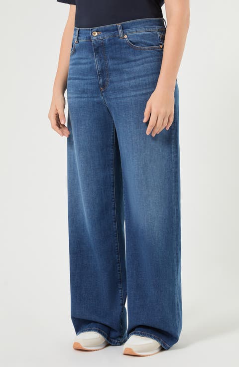 Slana High Waist Wide Leg Jeans