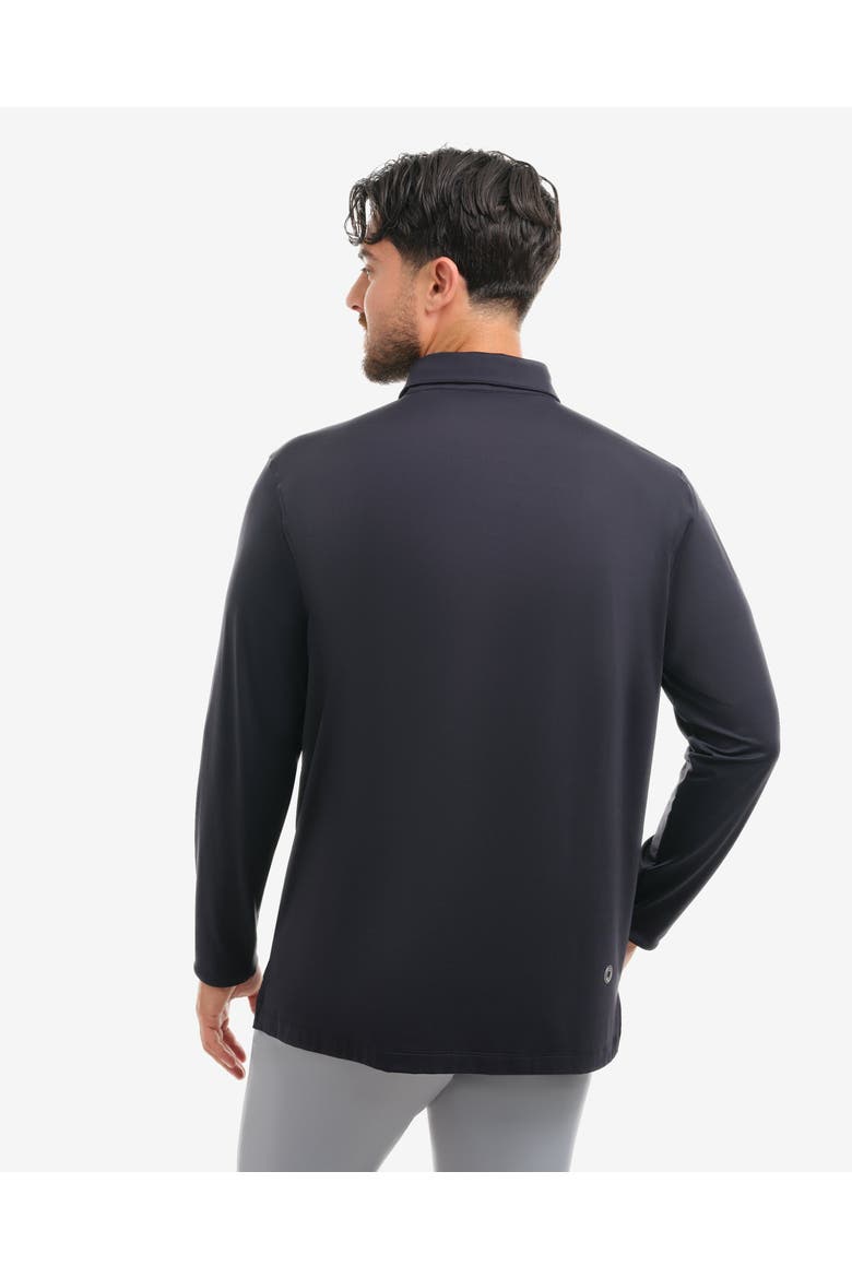 Men's Long Sleeve Collared Shirt with Sun and UV Protection, Alternate, color, Black