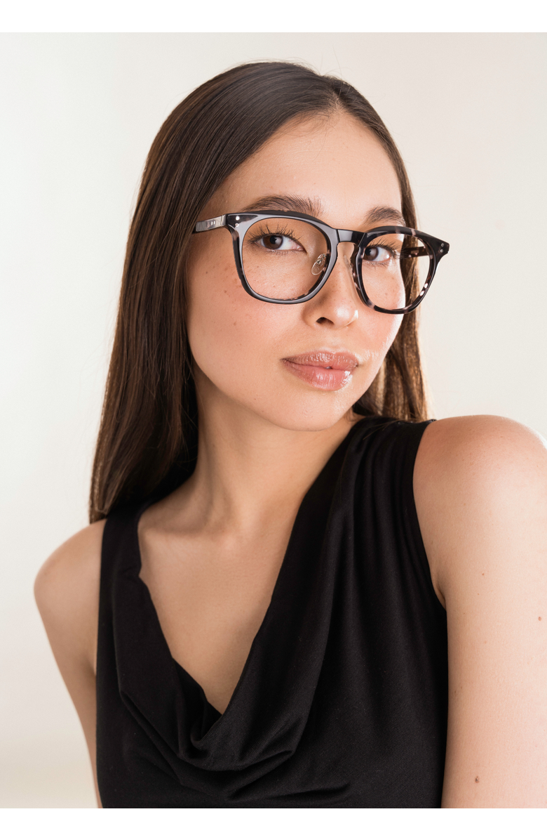 COVRY Mensa Blue Light Glasses, Alternate, color, Walnut