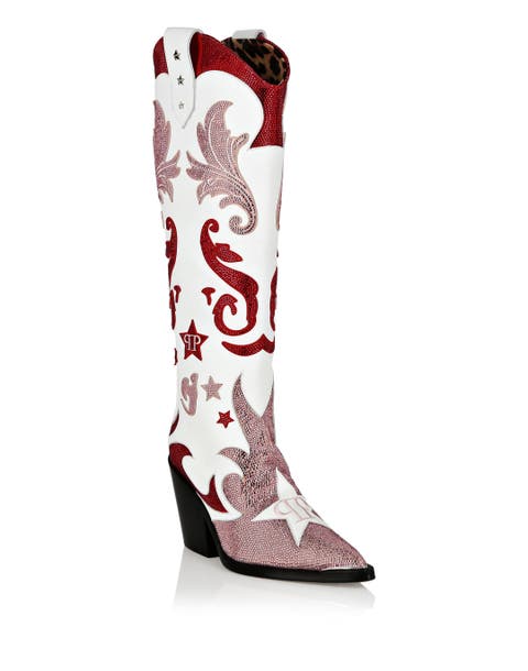 Boots Mid Heels High Stars Women