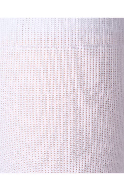 Memoi 2-pack Wellfit Cushioned Cotton Blend Graduated Compression Socks In White