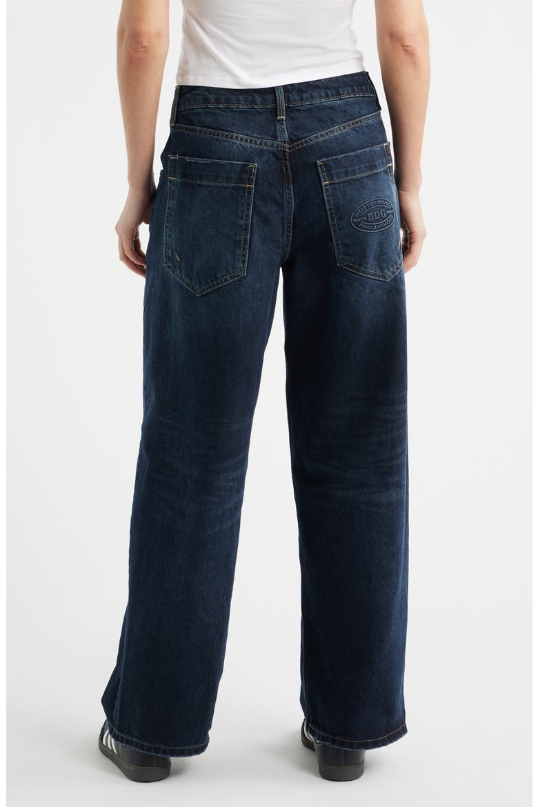 Jaya Low Rise Wide Leg Jeans, Alternate, color, BLUE BLACK