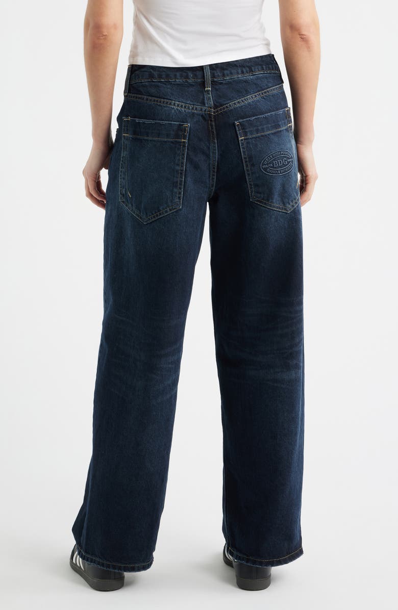BDG Urban Outfitters Jaya Low Rise Wide Leg Jeans, Alternate, color, Blue Black