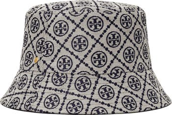 【Tory Burch】T Monogram Bucket Hat Tory Burch T-Monogram Bucket Hat | Neiman Marcus
