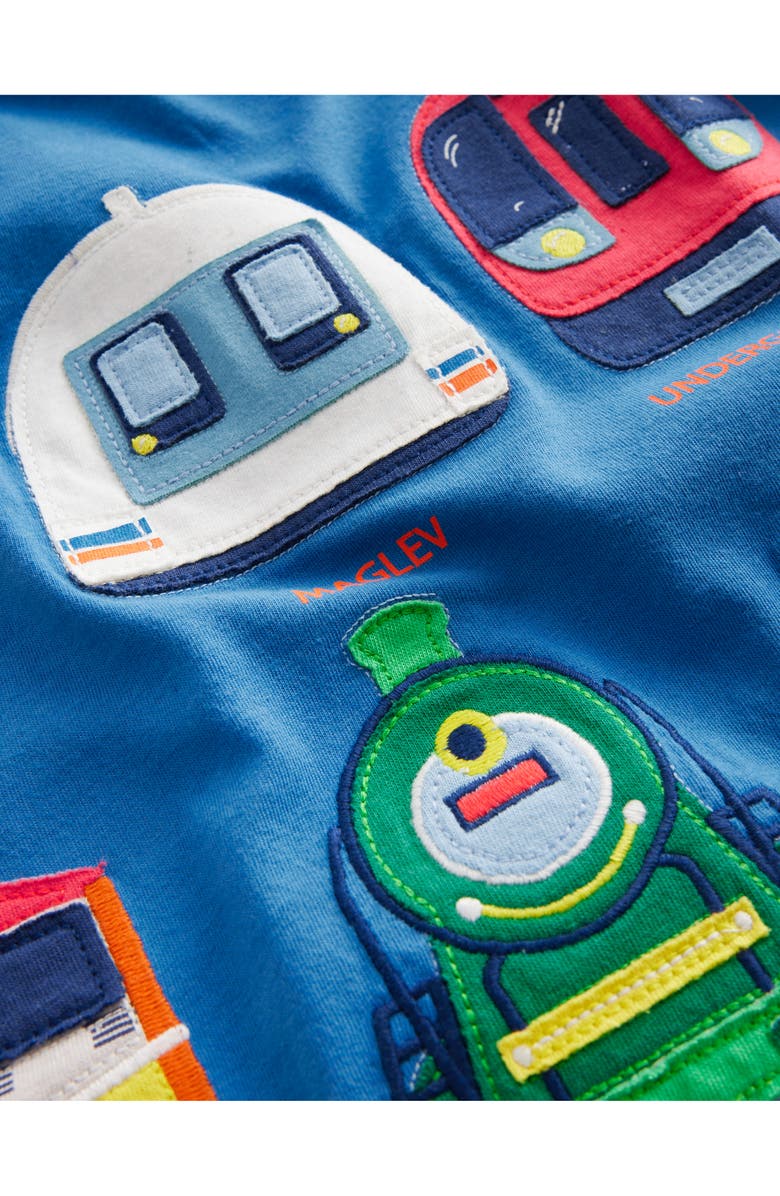 Mini Boden Kids' Speed Train Long Sleeve Cotton T-Shirt, Alternate, color, 