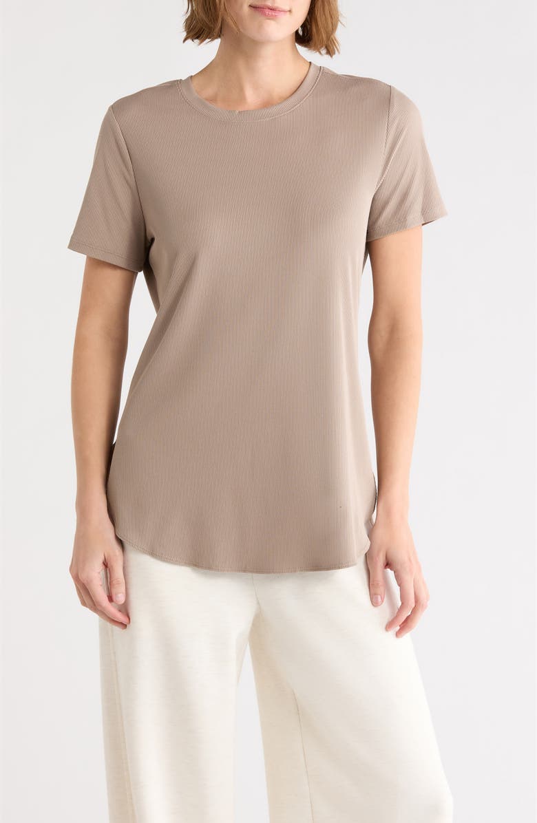 SKECHERS GoWalk<sup>®</sup> Rib Tunic T-Shirt, Main, color, Desert