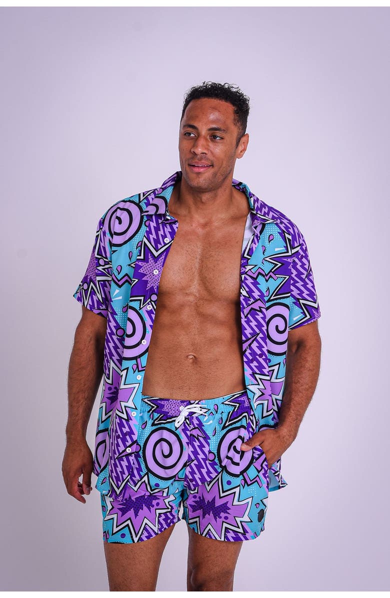 OOSC Fresh Prince Men's Short Sleeve Shirt, Main, color, Multi