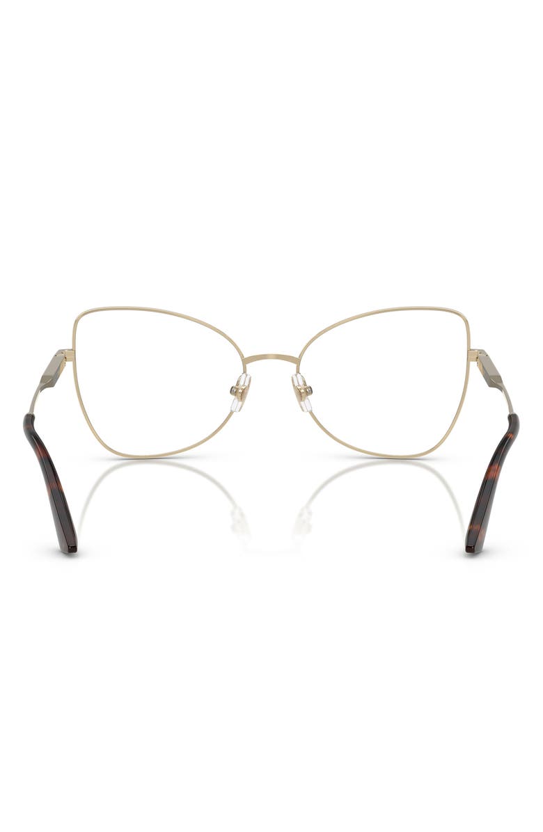 Jimmy Choo 55mm Butterfly Optical Glasses, Alternate, color, Pale Gold/ Biscuit / Demo Lens