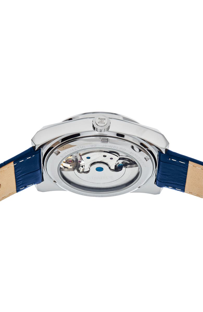 Heritor Automatic Daxton Skeleton Watch, Alternate, color, Blue