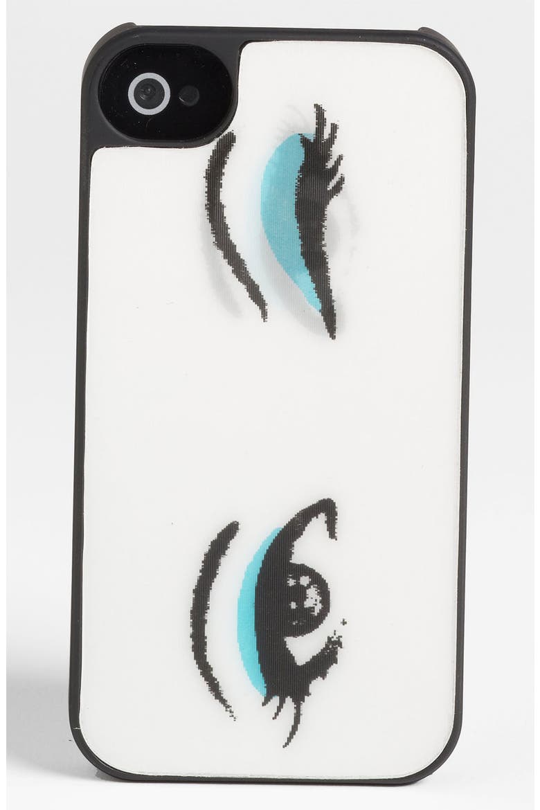 'lenticular eyes' iPhone 5 & 5s case, Alternate, color, CREAM/ BLACK