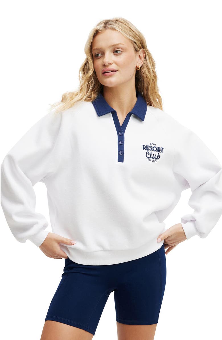 COTTON ON BODY Women's Active Plush Graphic Polo, Main, color, 