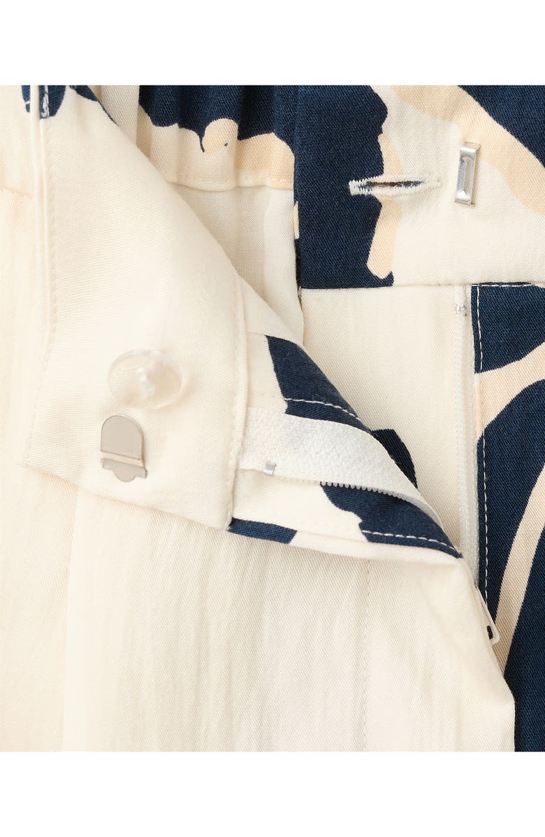 MANGO Placed Floral Pants, Alternate, color, Off White