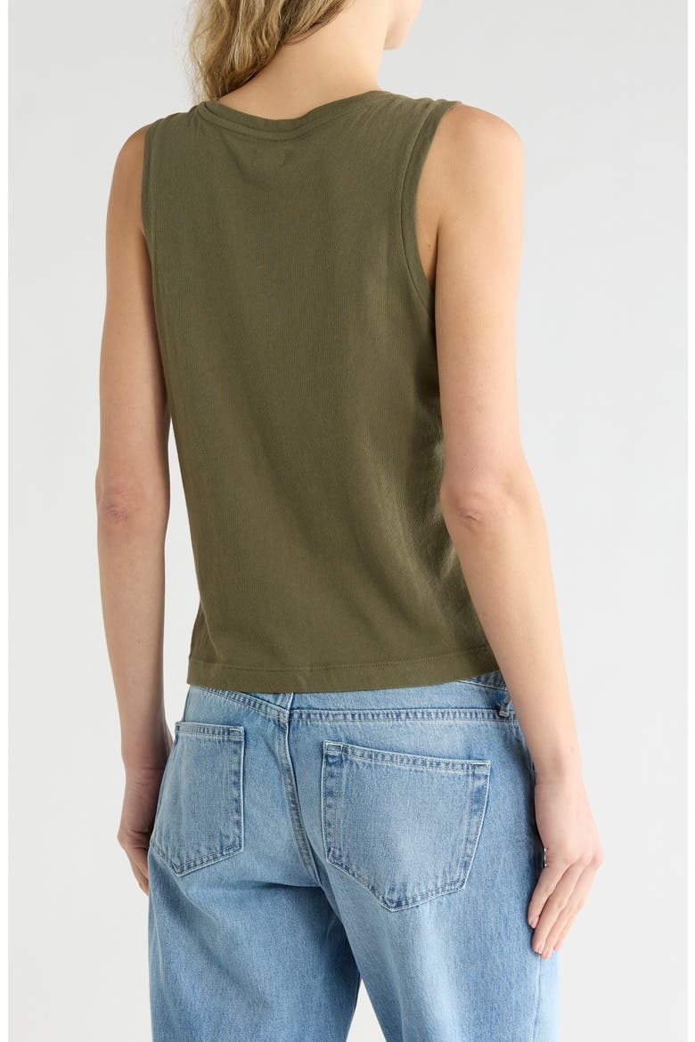 Mikaela Organic Cotton Tank, Alternate, color, IVY GREEN