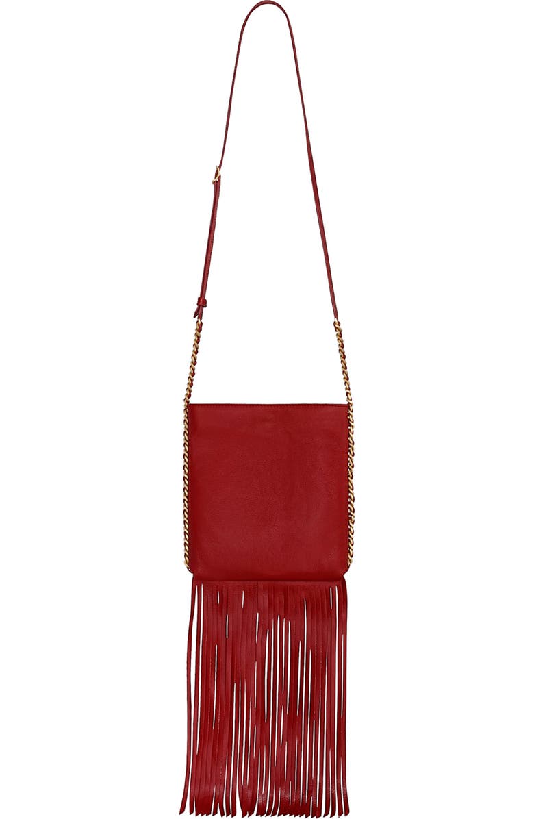 Rebecca Minkoff Carly Fringe Crossbody Bag, Main, color, Siren Rm