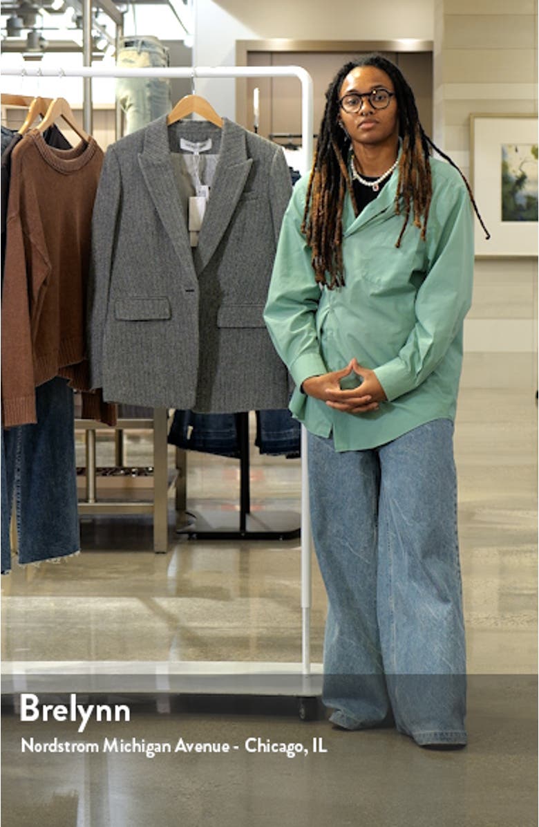 Veronica Beard Vega Herringbone Tweed Virgin Wool Dickey Jacket