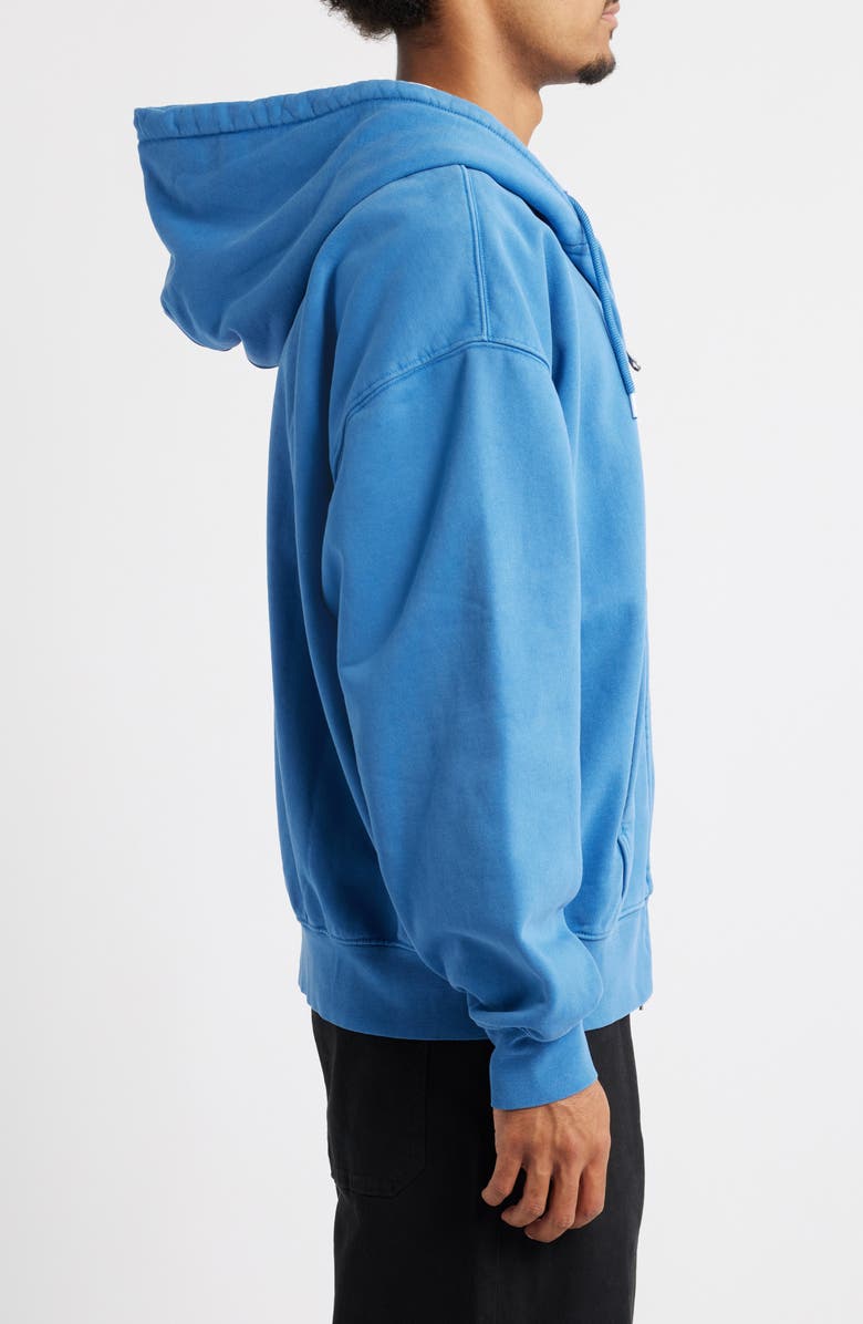 Vans Oversize Fleece Zip Hoodie, Alternate, color, True Blue