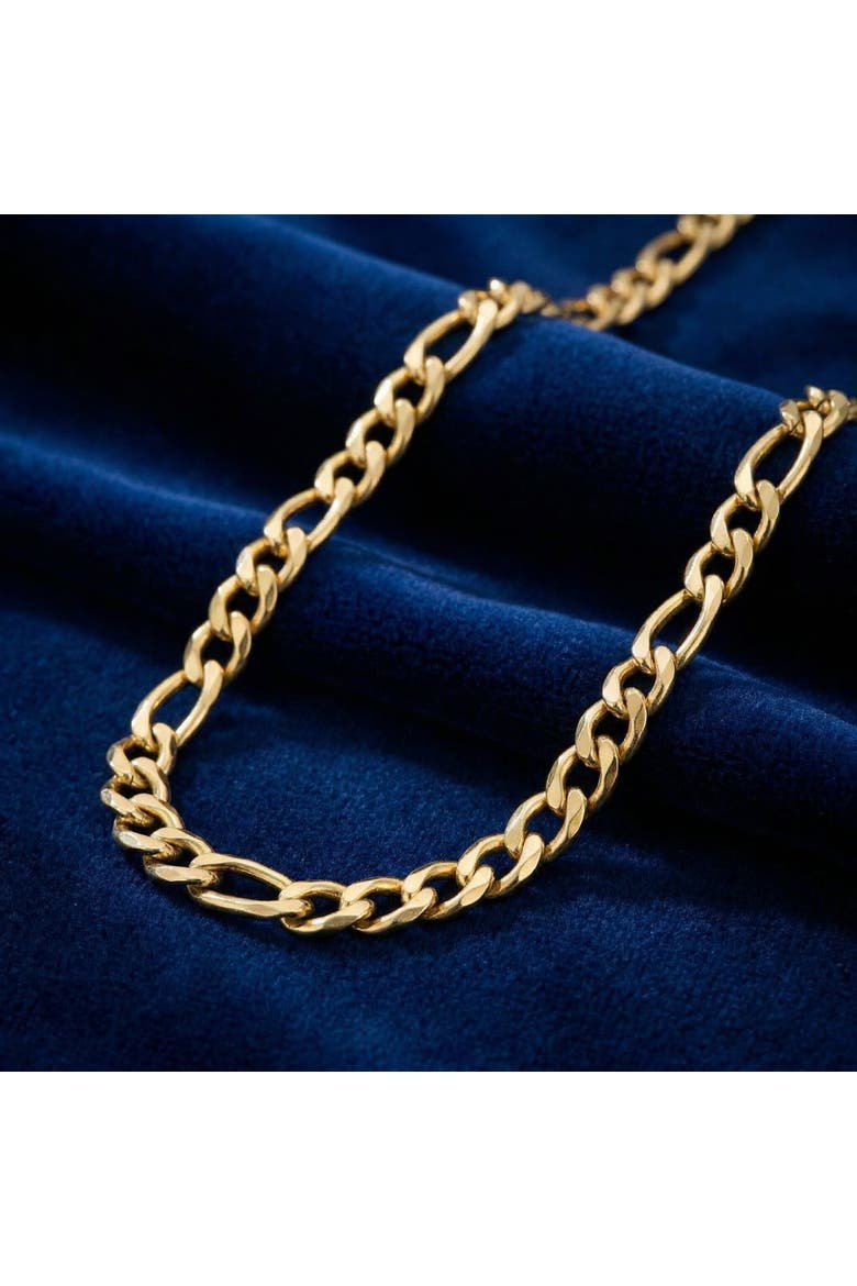 14k Gold-filled Figaro Link Chain Necklace, Alternate, color, 14k Yellow Gold